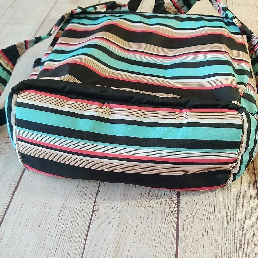 LeSportsac Tennis Stripe Journey Backpack Large NWT